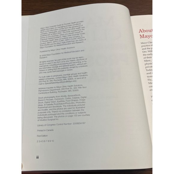 Mayo Clinic Essential Guide to Prostate Health 1st Edition 2009 Hardcover - Picture 5 of 9